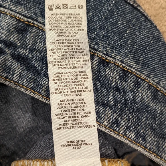 ASOS High Waisted Mom Jeans Size 30" Waist Medium Wash - Picture 6 of 10